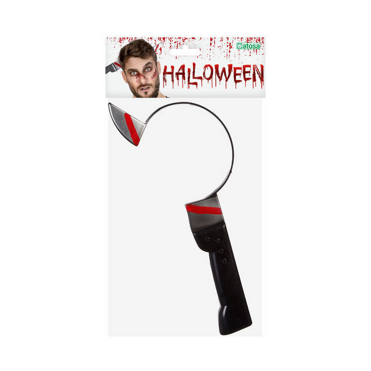 Headband Knife Red Multicolour Plastic Halloween Terror