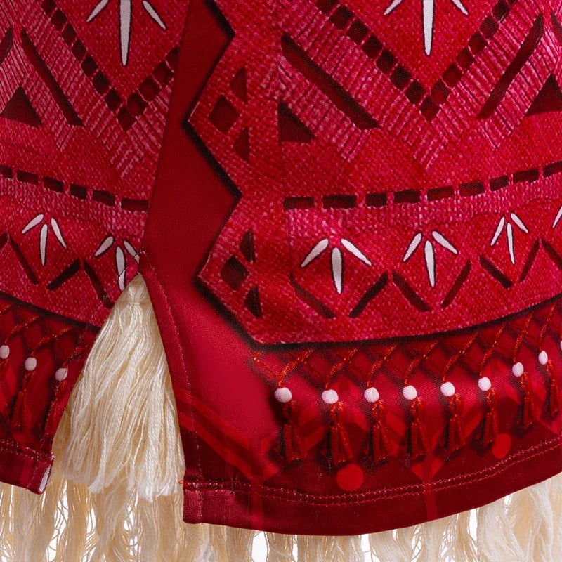 Girls New Movie Moana 2 Dress Halloween Party Adventure Costume Girl