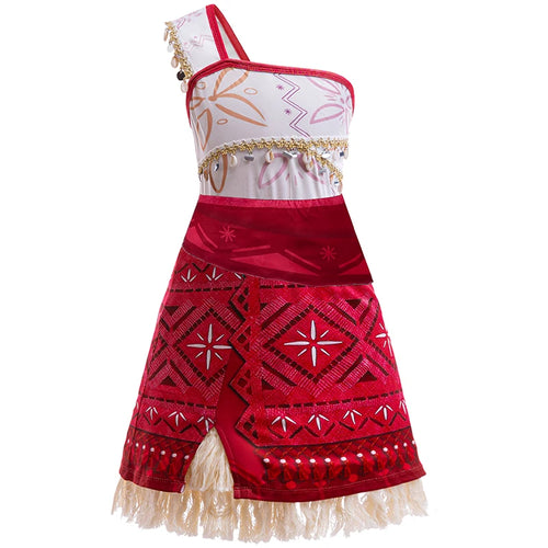Girls New Movie Moana 2 Dress Halloween Party Adventure Costume Girl