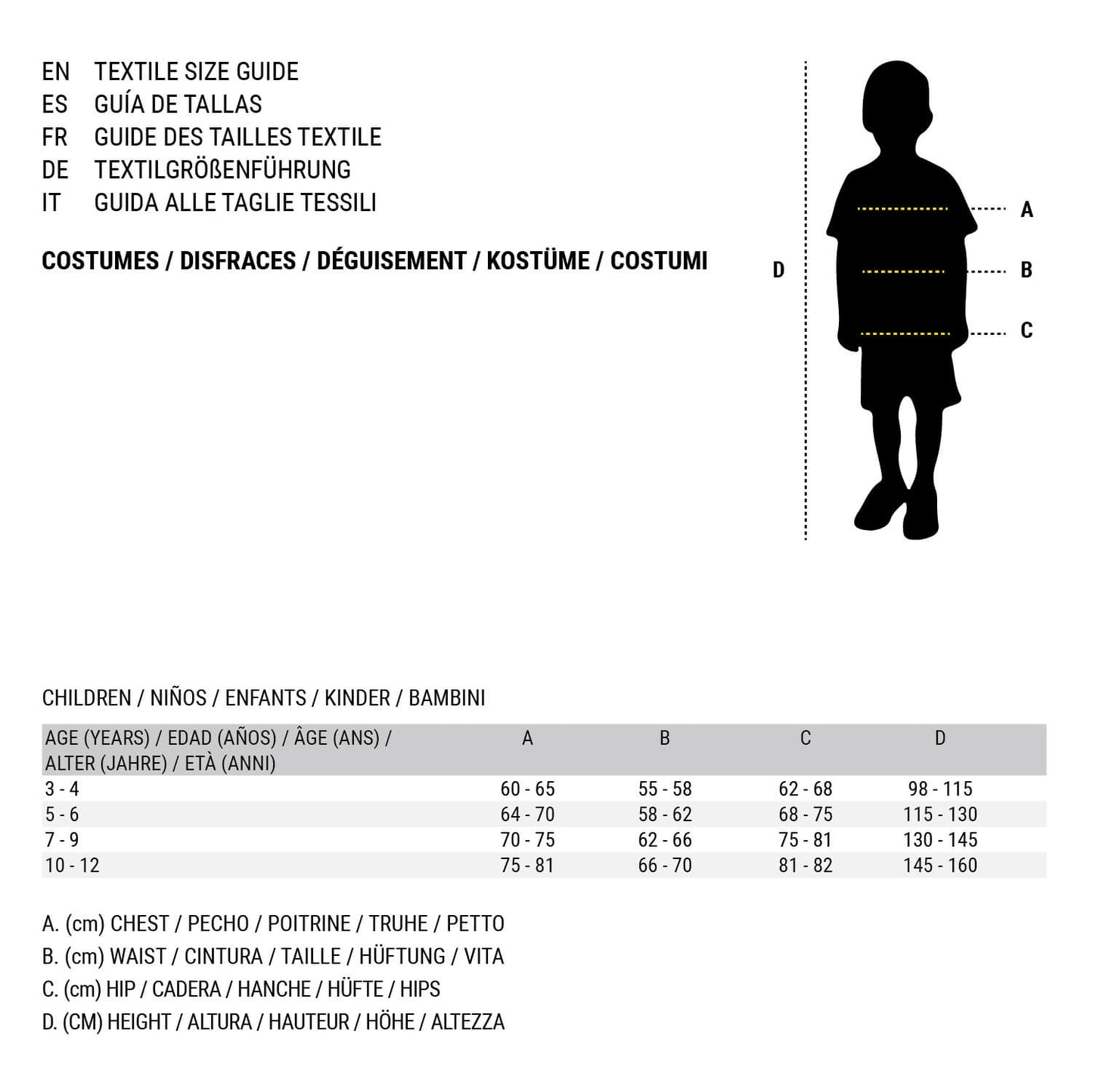 Costume for Children Black Zombies (2 Pieces)